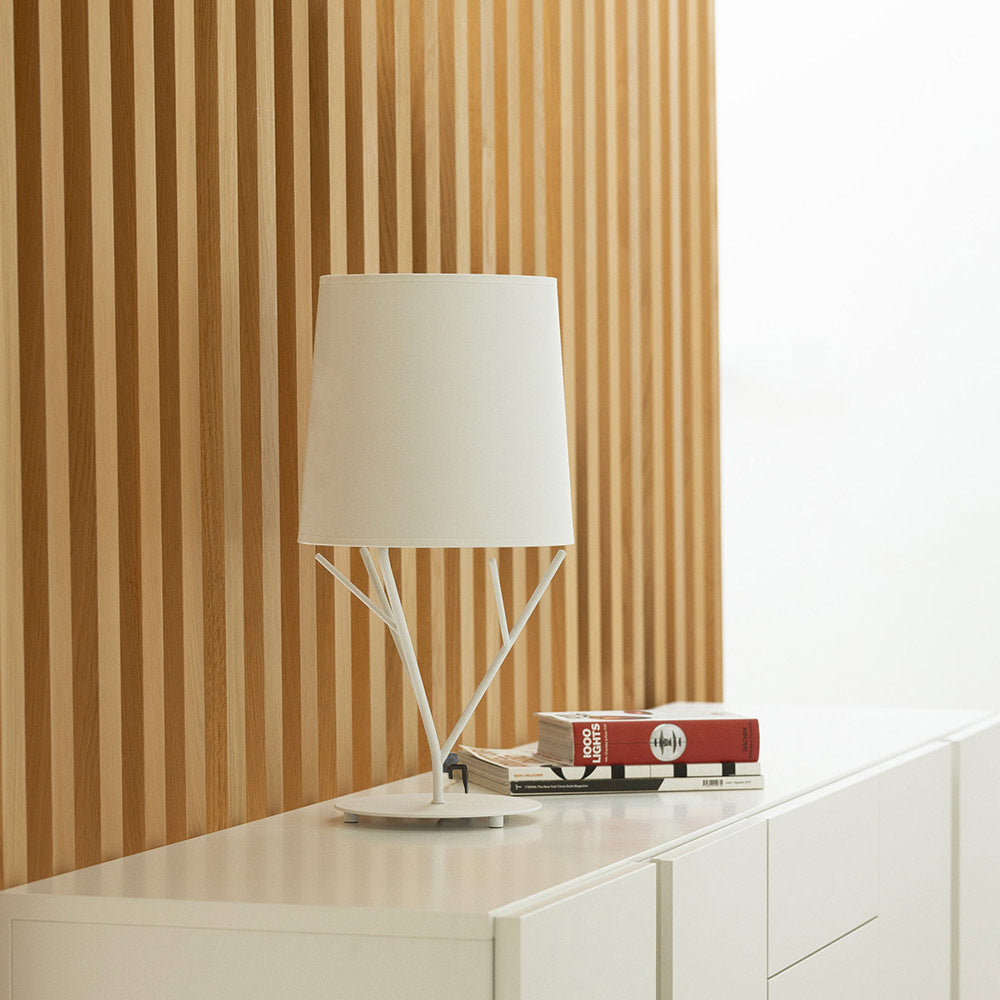 Tree Table Lamp in living room.
