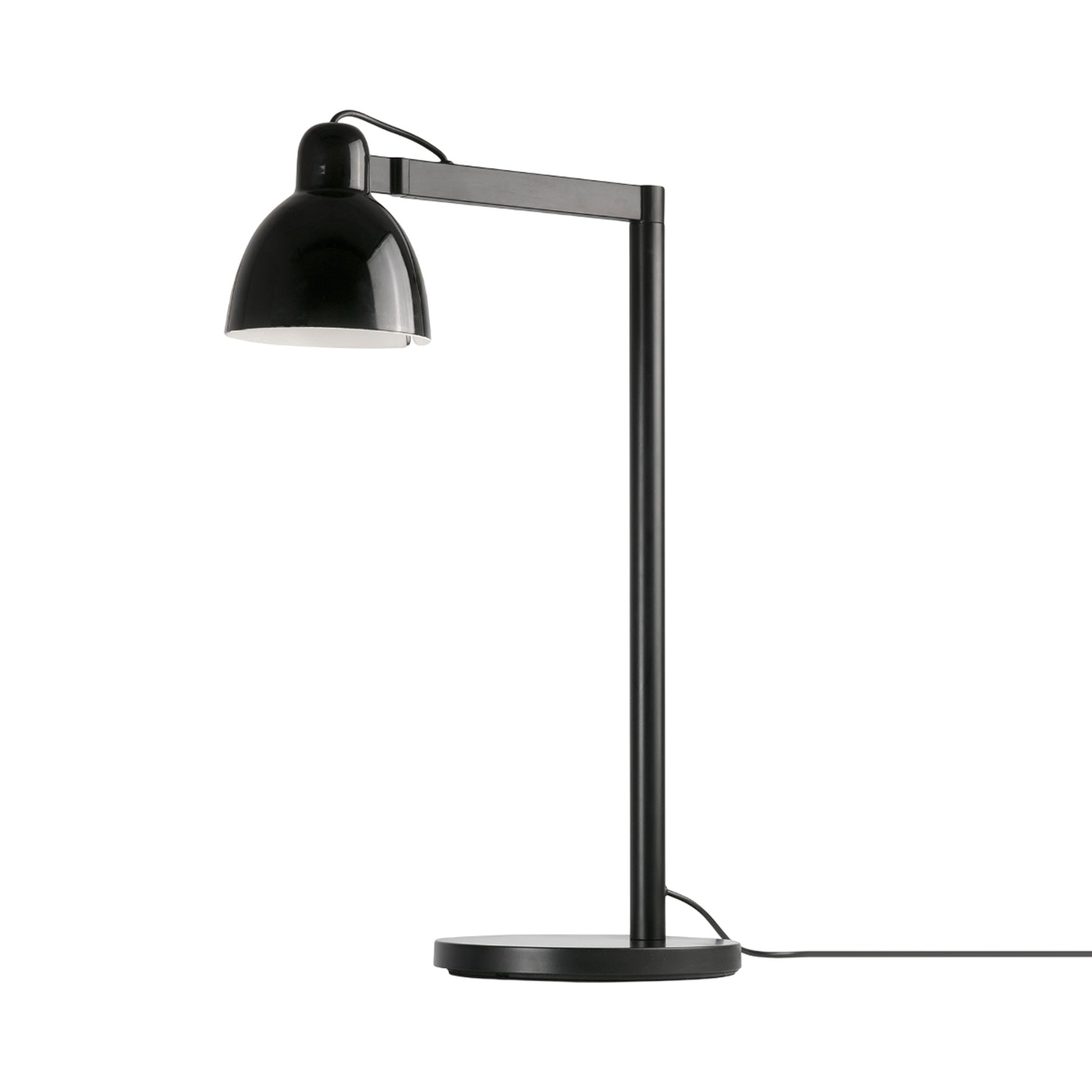 Venice Table Lamp in Gloss Black.