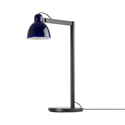 Venice Table Lamp in Gloss Blue.