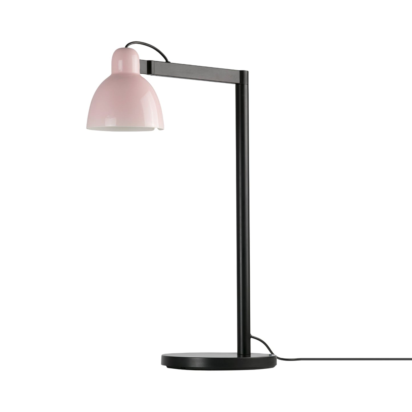 Venice Table Lamp in Gloss Pink.
