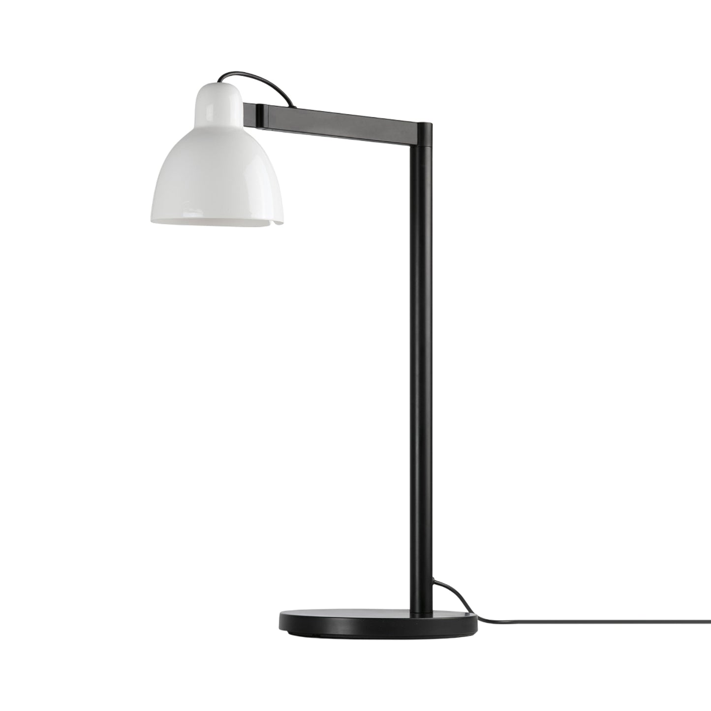 Venice Table Lamp in Gloss White.