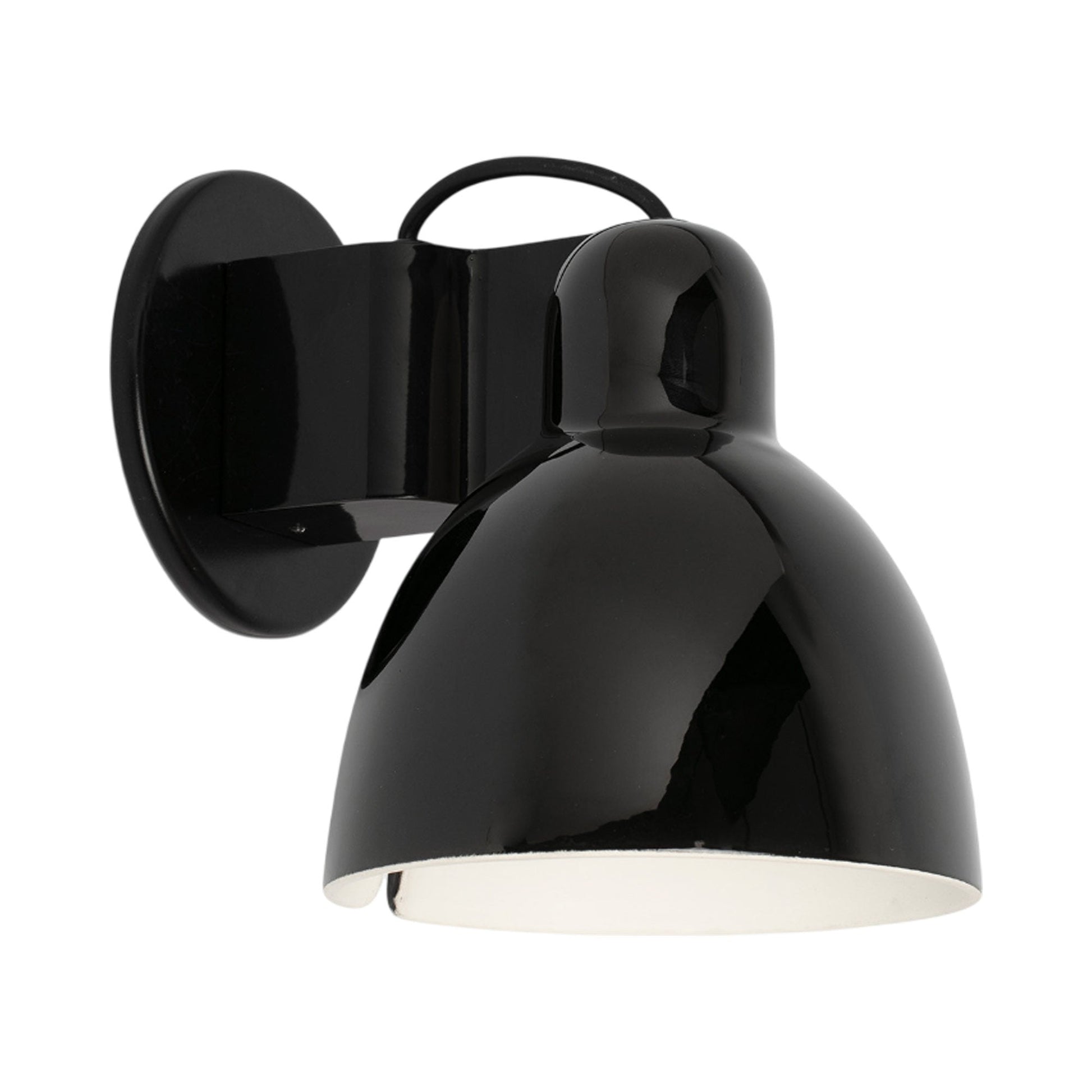Venice Wall Light in Gloss Black.