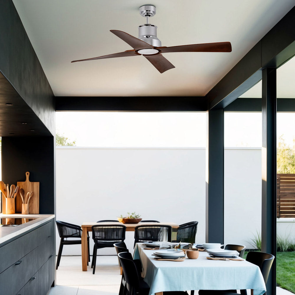 Winche Ceiling Fan in dining room.