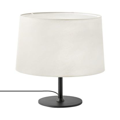 Windsor Table Lamp in Matt Black/Off White.