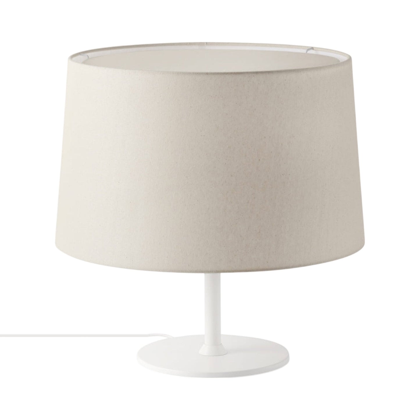 Windsor Table Lamp in Matt White/Off White.