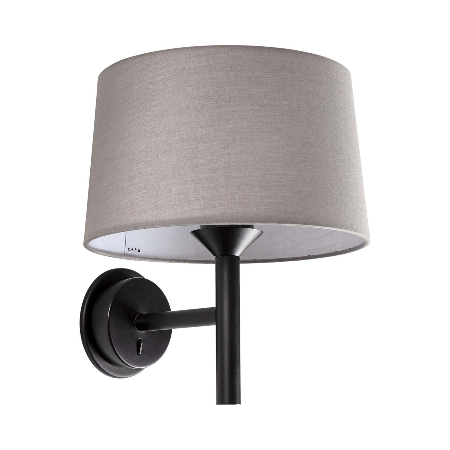 Windsor Wall Light in Matt Black/Grey.