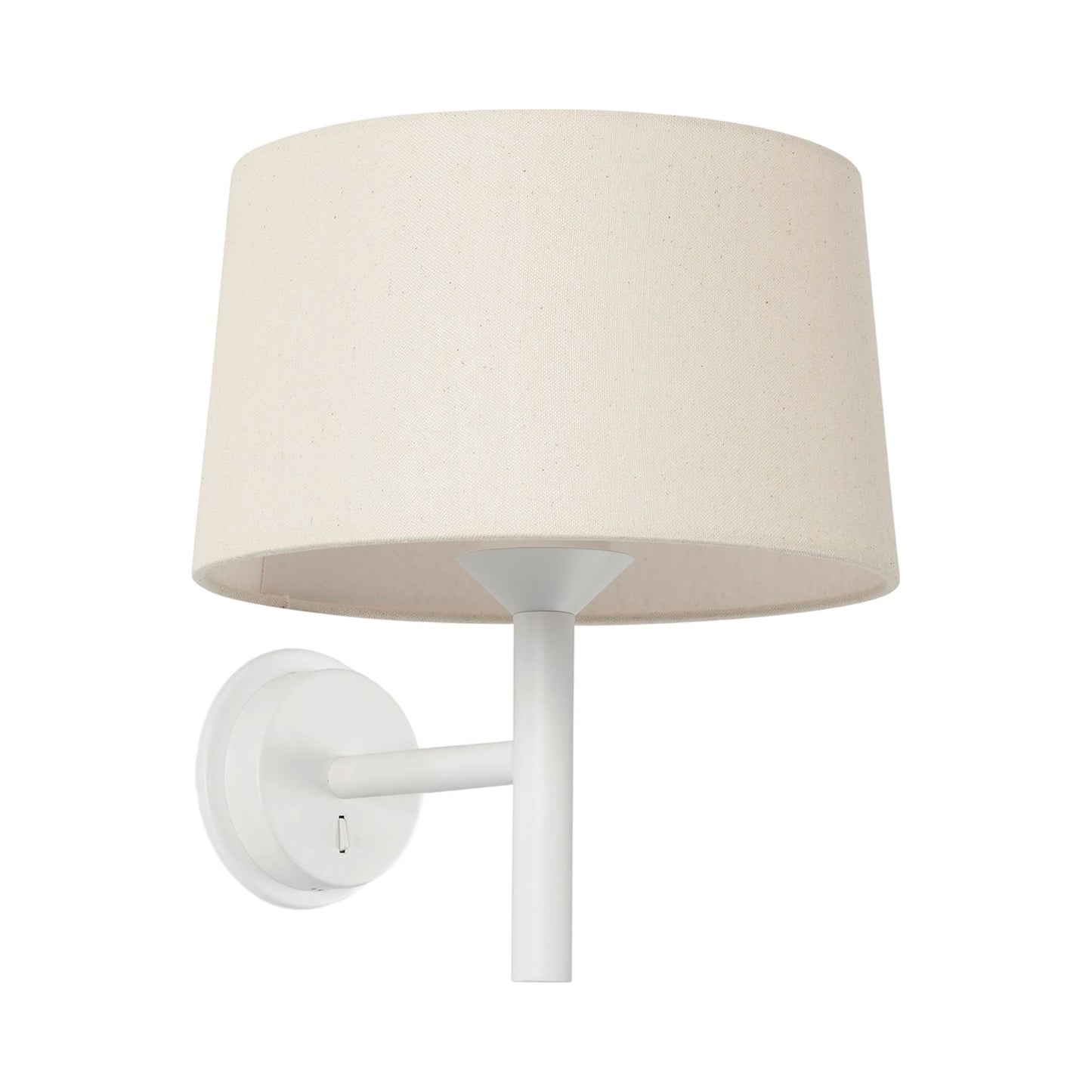 Windsor Wall Light in Matt White/Off White.