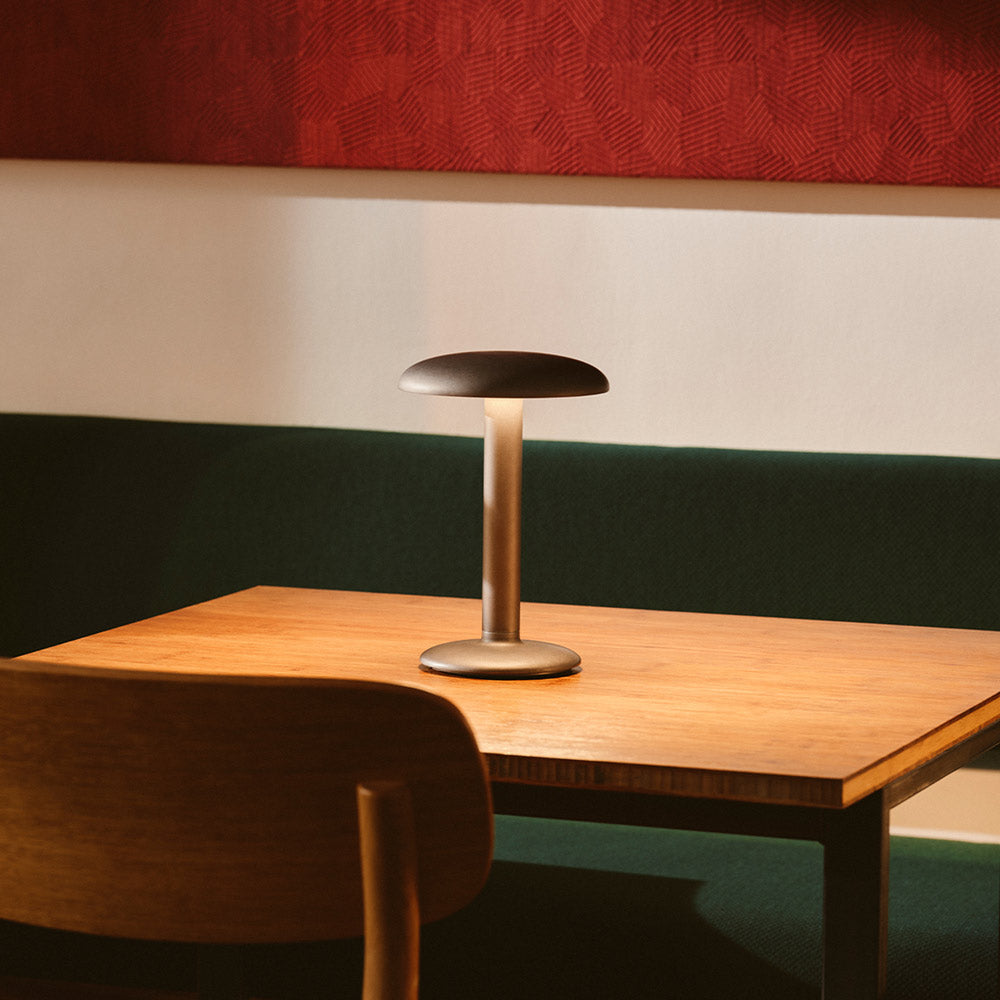 Gustave LED Table Lamp in restaurant.