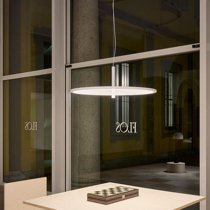 My Disc LED Pendant Light in showroom.