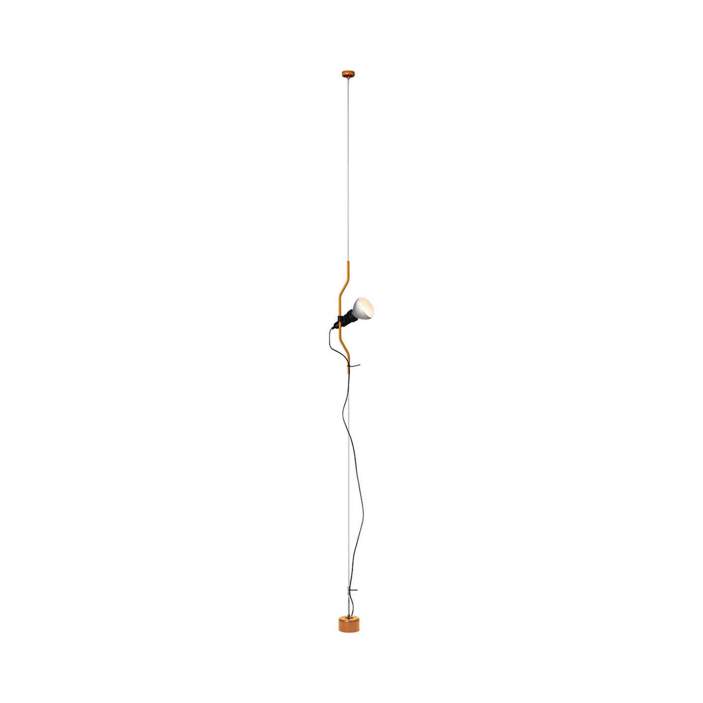 Parentesi Floor Lamp in Orange.