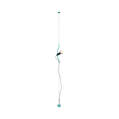 Parentesi Floor Lamp in Turquoise.