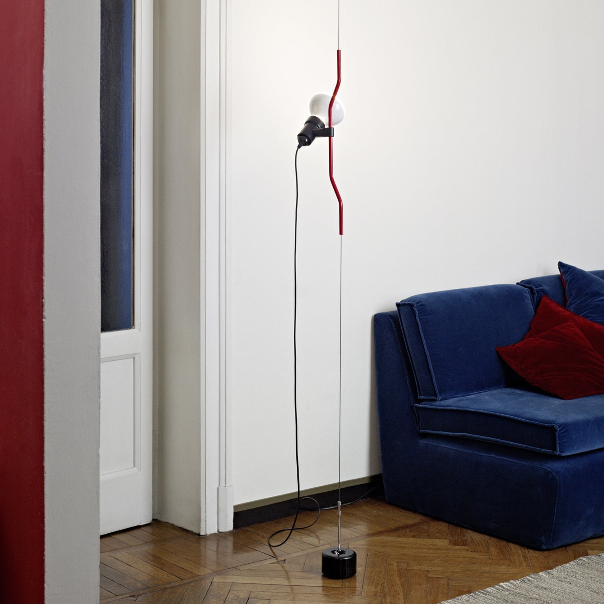 Parentesi Floor Lamp in living room.