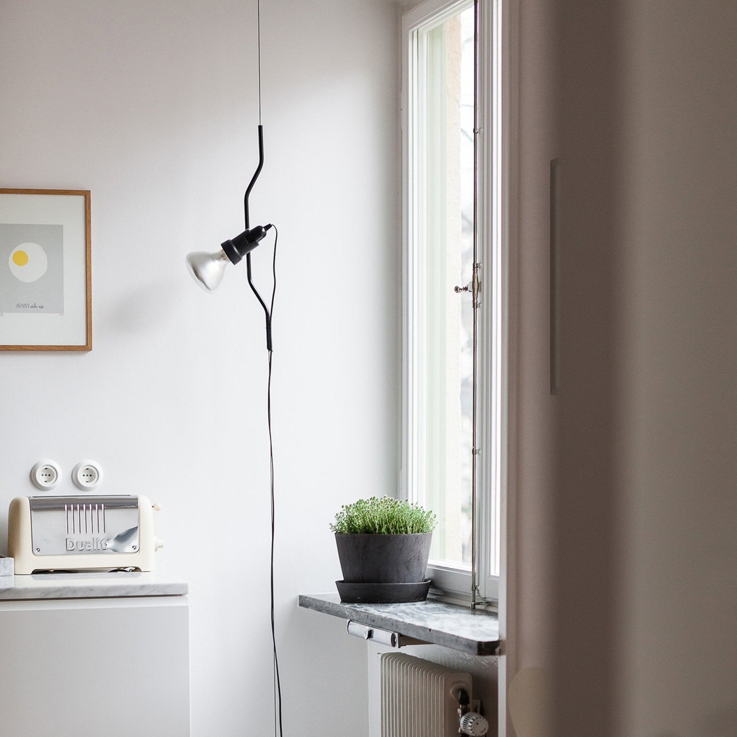 Parentesi Floor Lamp in living room.