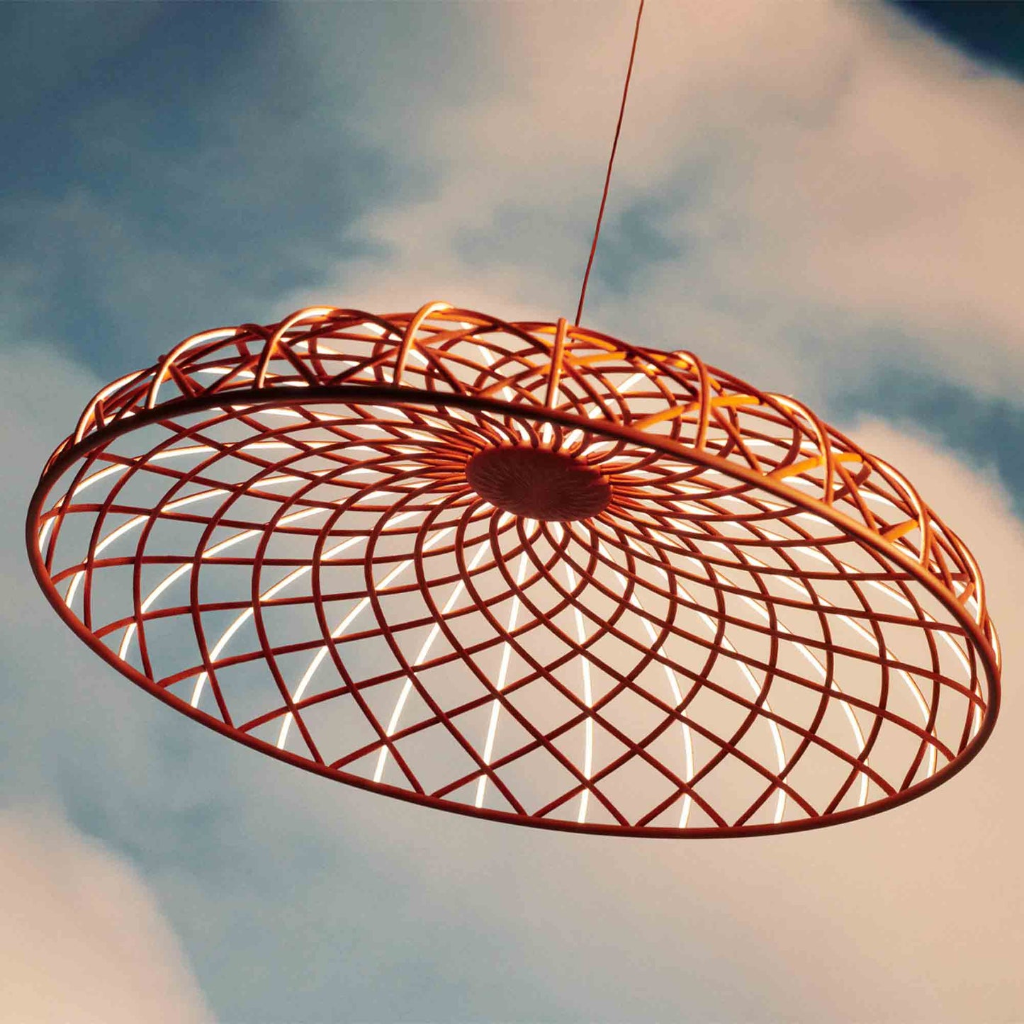 Skynest LED Pendant Light in Outdoor area.