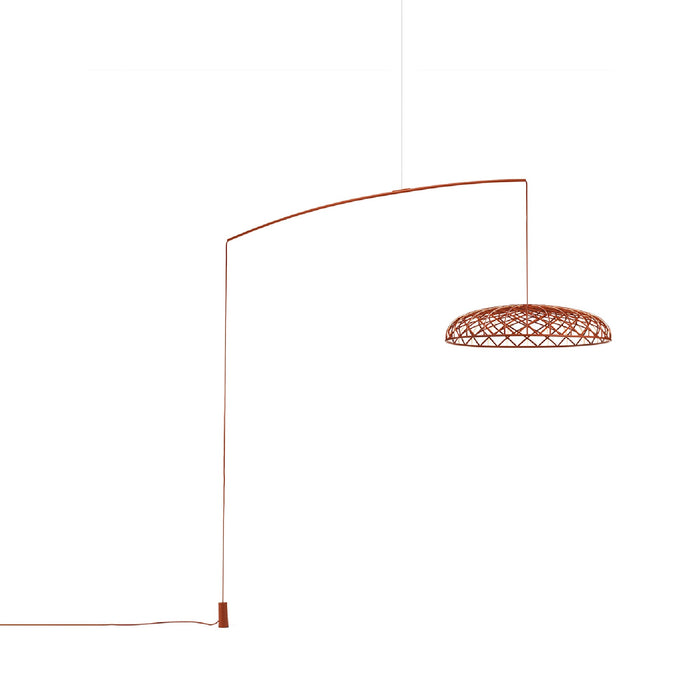 Skynest Motion LED Floor Lamp in Brick Red.