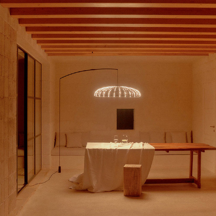 Skynest Motion LED Floor Lamp in living room.