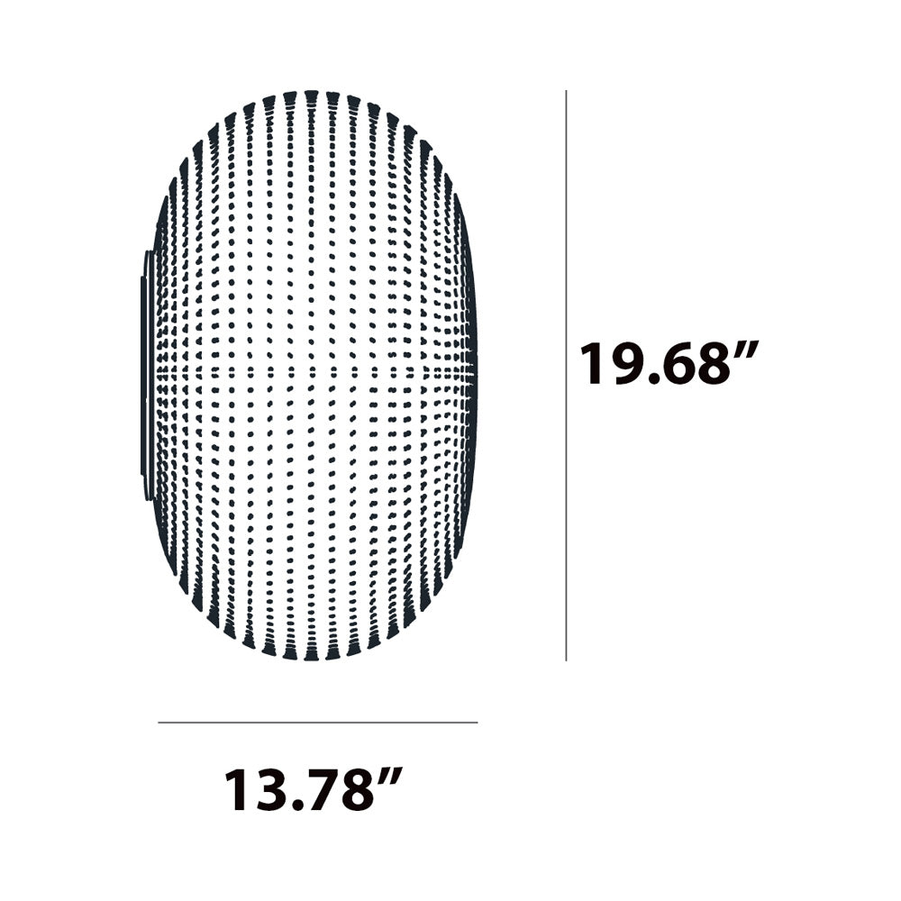 Bianca Ceiling / Wall Light - line drawing.