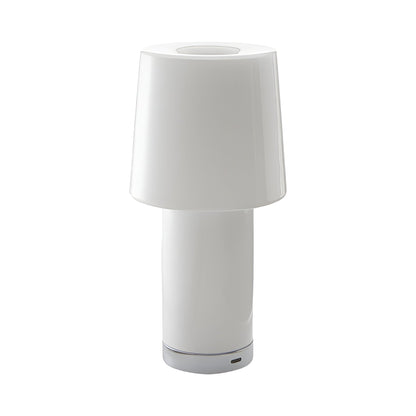 Cameo LED Rechargeable Table Lamp in Chrome.