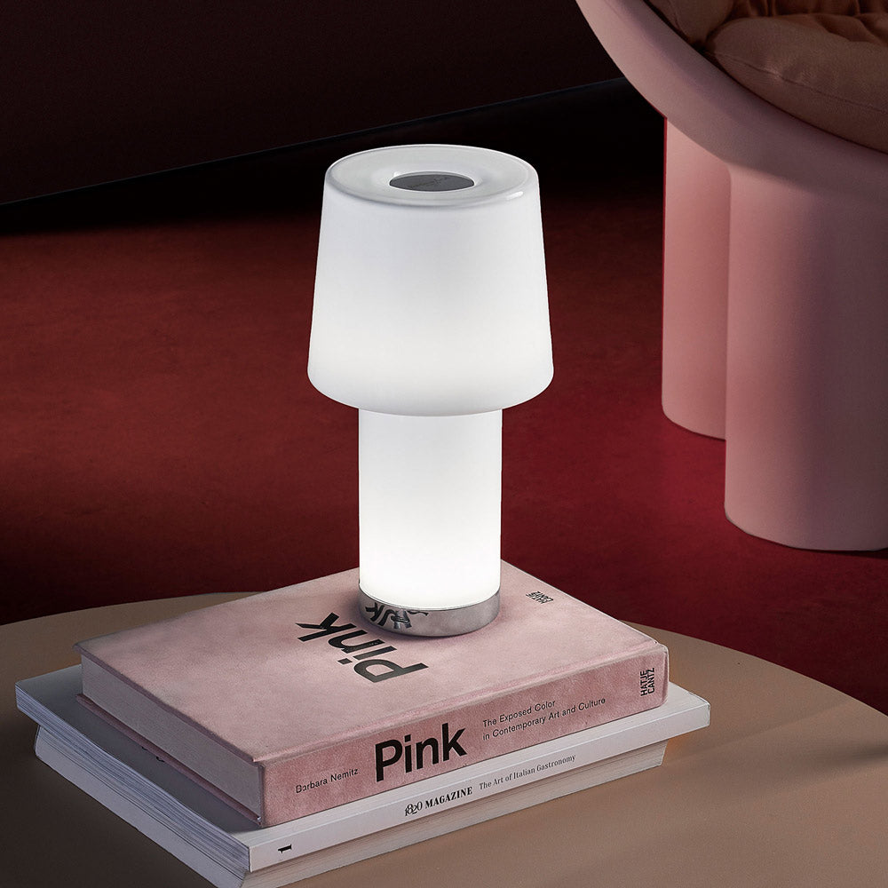 Cameo LED Rechargeable Table Lamp in Detail.
