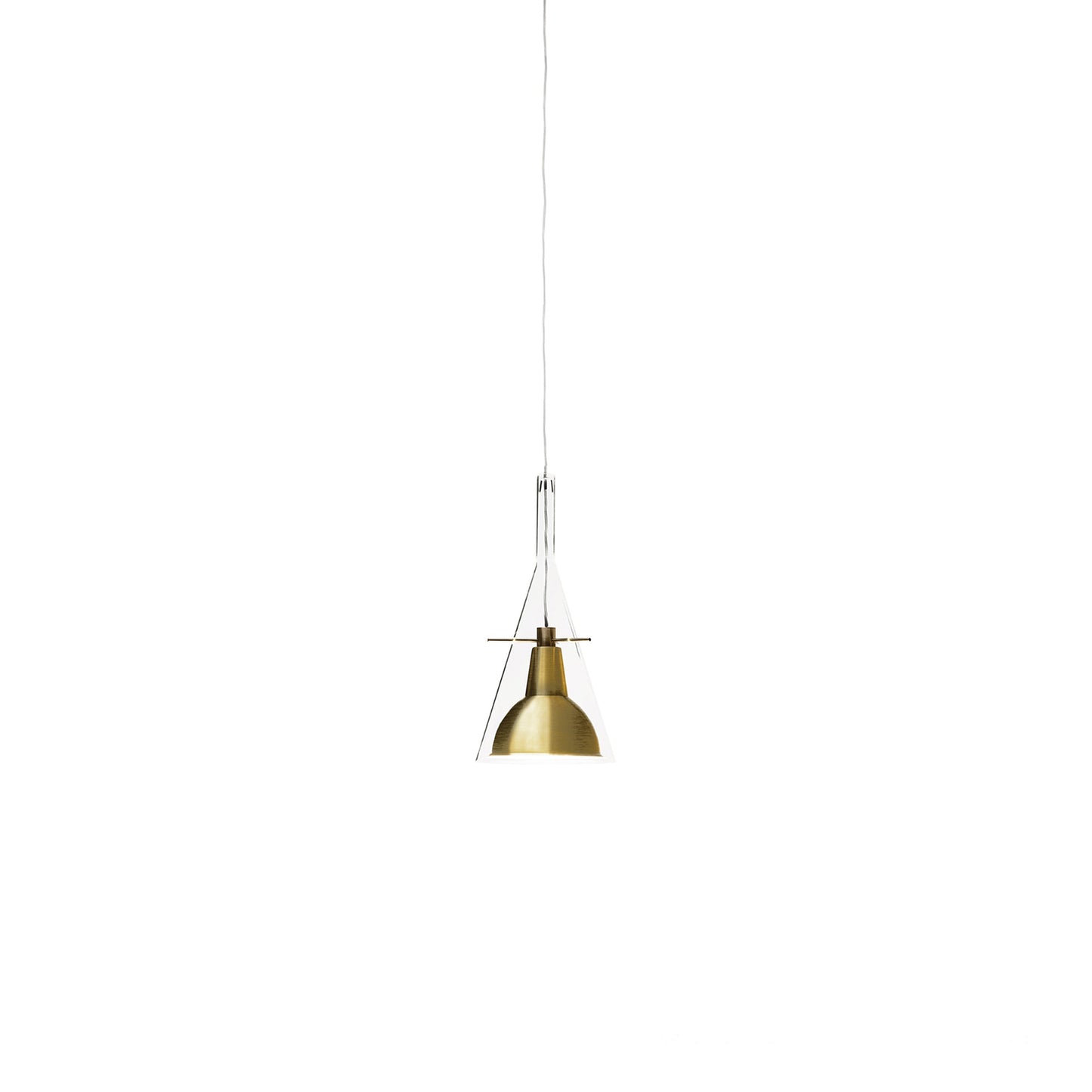 Flute Pendant Light in Brass (Small).