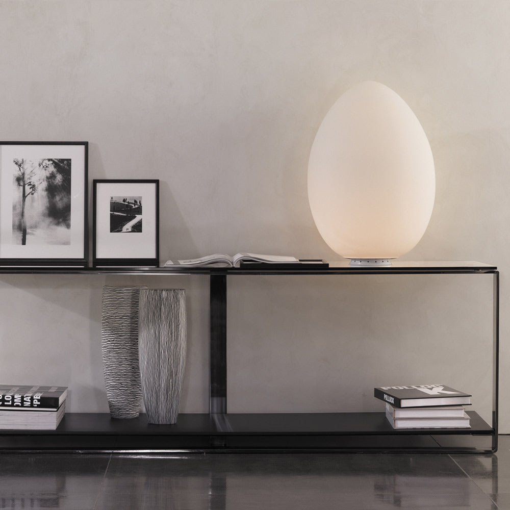 Uovo Table Lamp in living room.