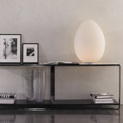Uovo Table Lamp in living room.