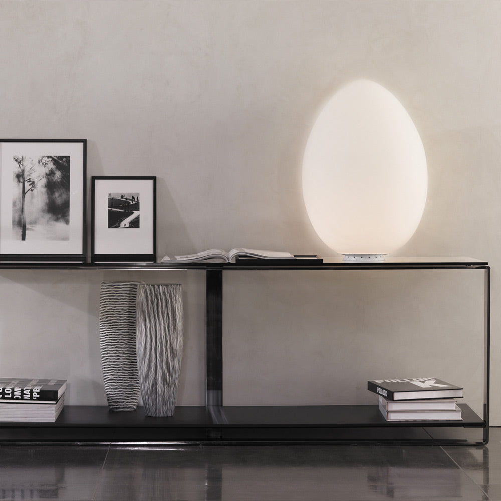 Uovo Table Lamp in living room.