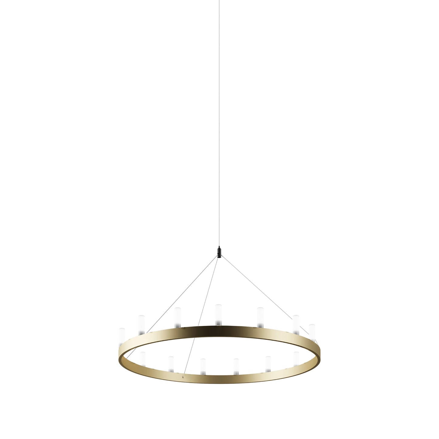 Chandelier in Gold and White (Small).