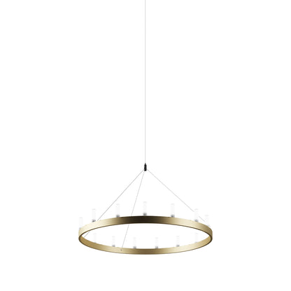 Chandelier in Gold and White (Small).