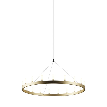 Chandelier in Gold and White (Medium).