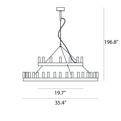 Chandelier - line drawing.