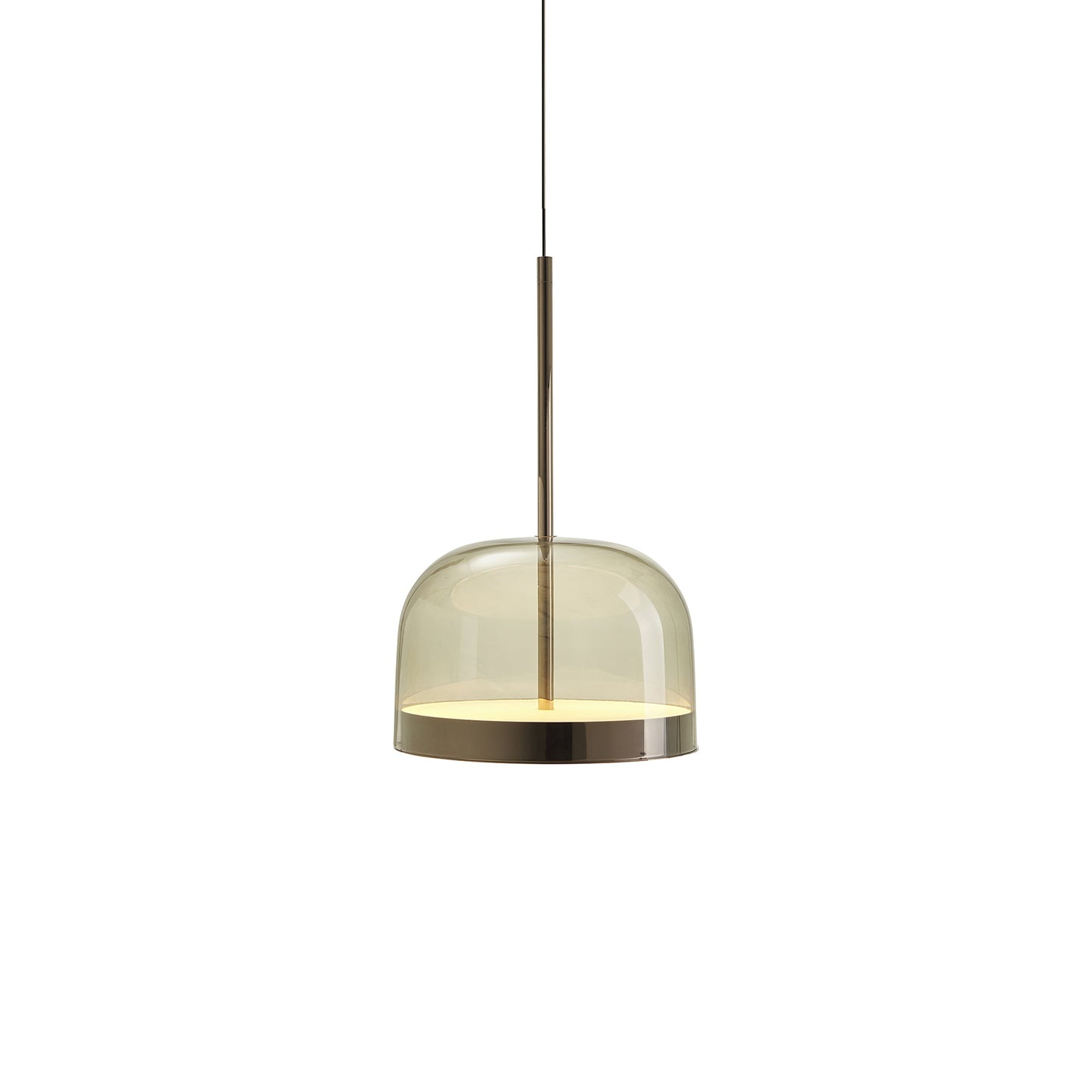 Equatore LED Pendant Light in Glossy Black (Medium).