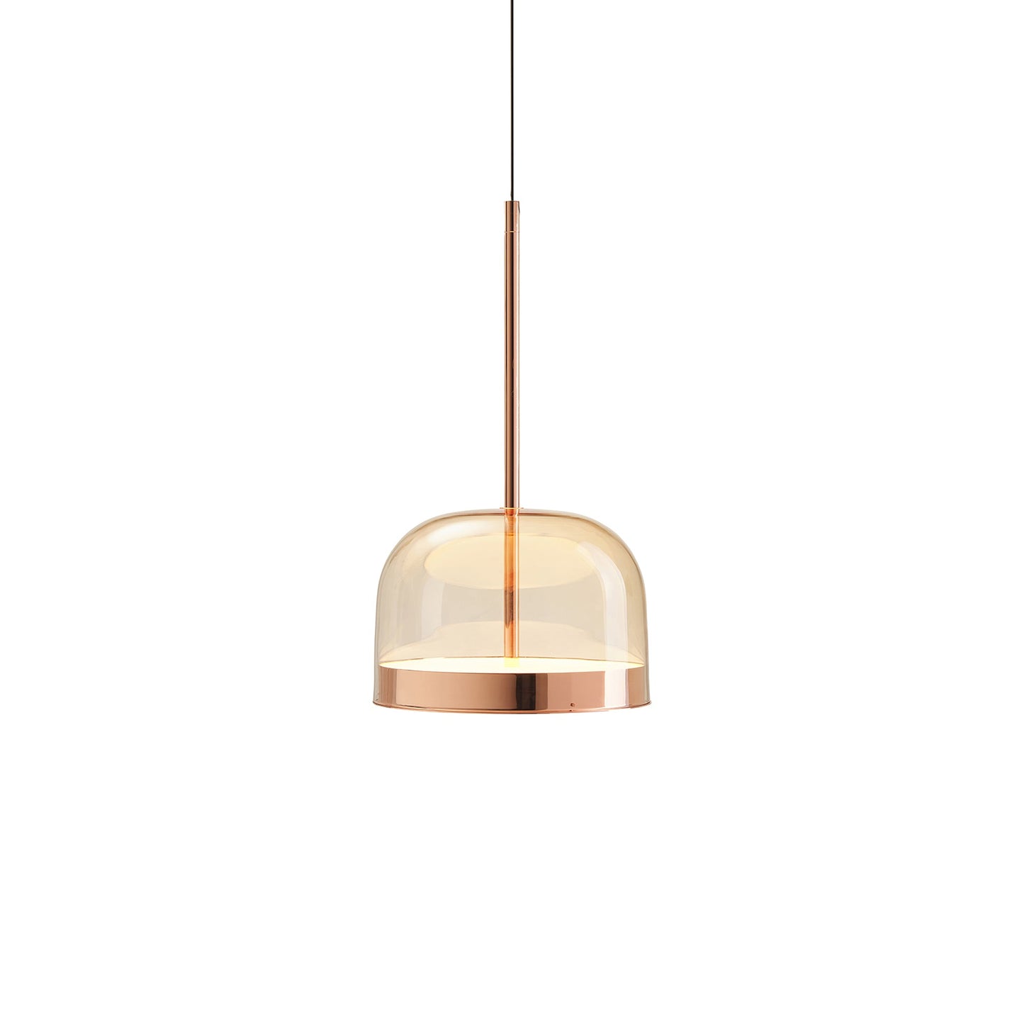 Equatore LED Pendant Light in Glossy Copper (Medium).