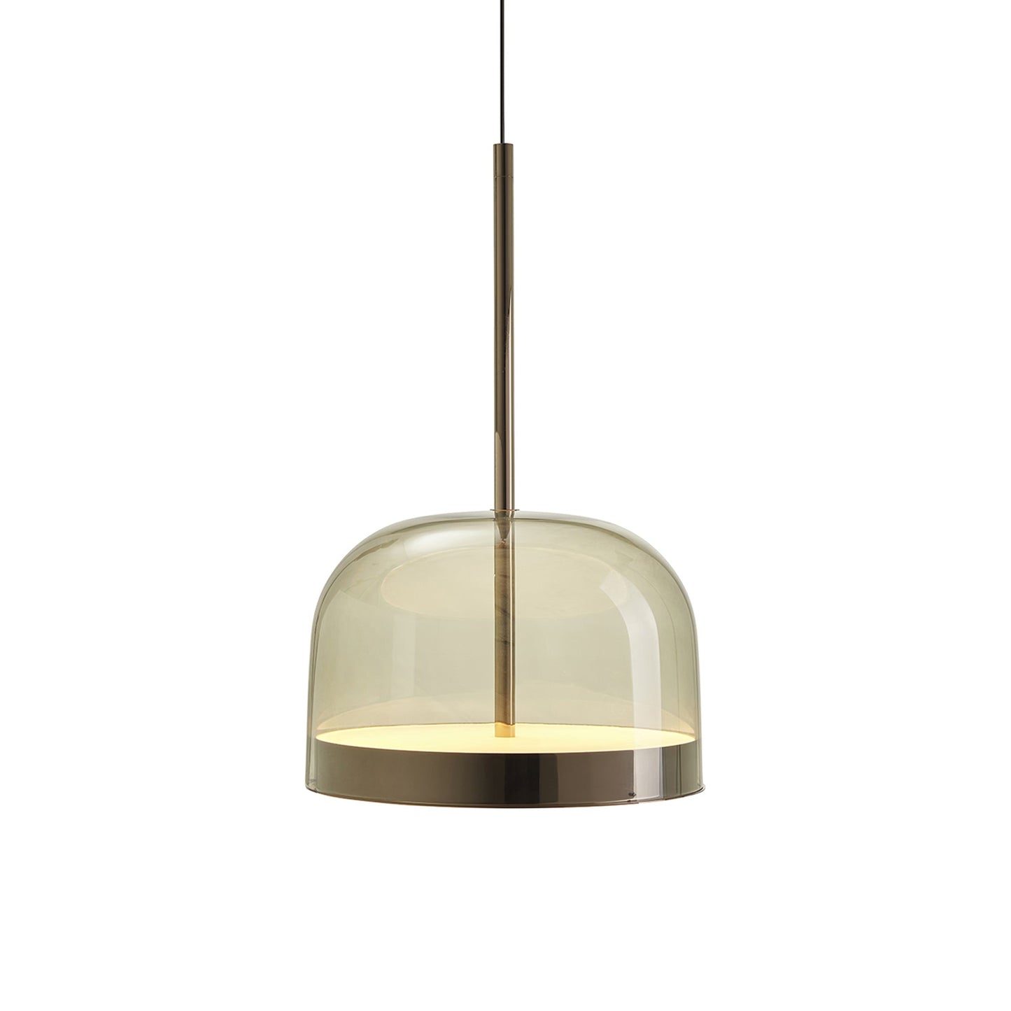 Equatore LED Pendant Light in Glossy Black (Large).