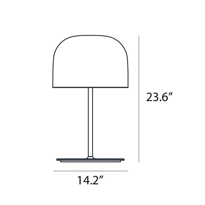 Equatore LED Table Lamp - line drawing.