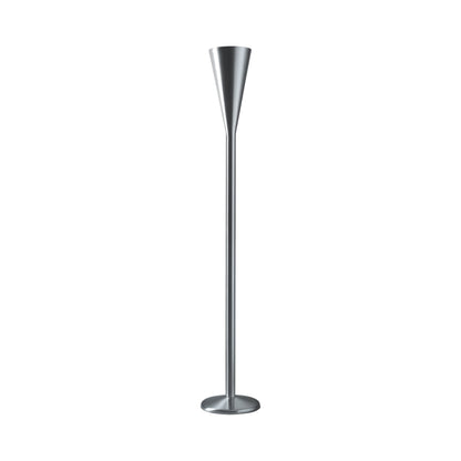 Luminator LED Floor Lamp in Satin Nickel.