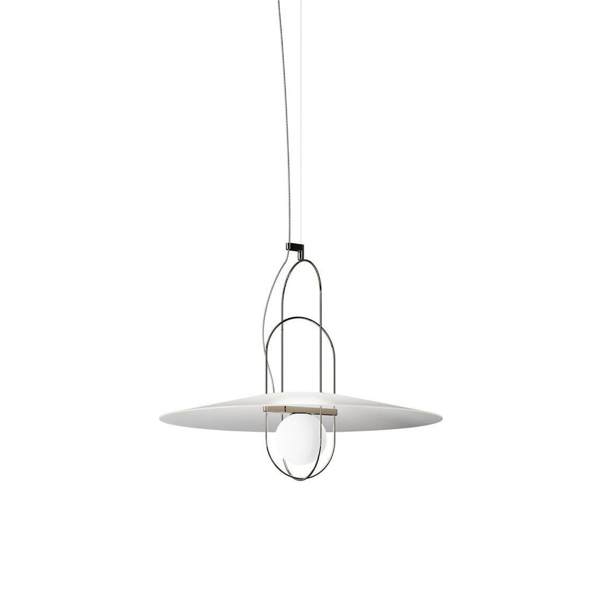 Setareh LED Pendant Light in Black/White.