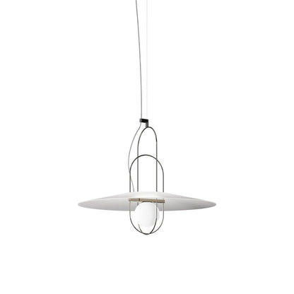 Setareh LED Pendant Light in Black/White.