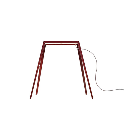 Bridge LED Table Lamp in Red (11.38-Inch).