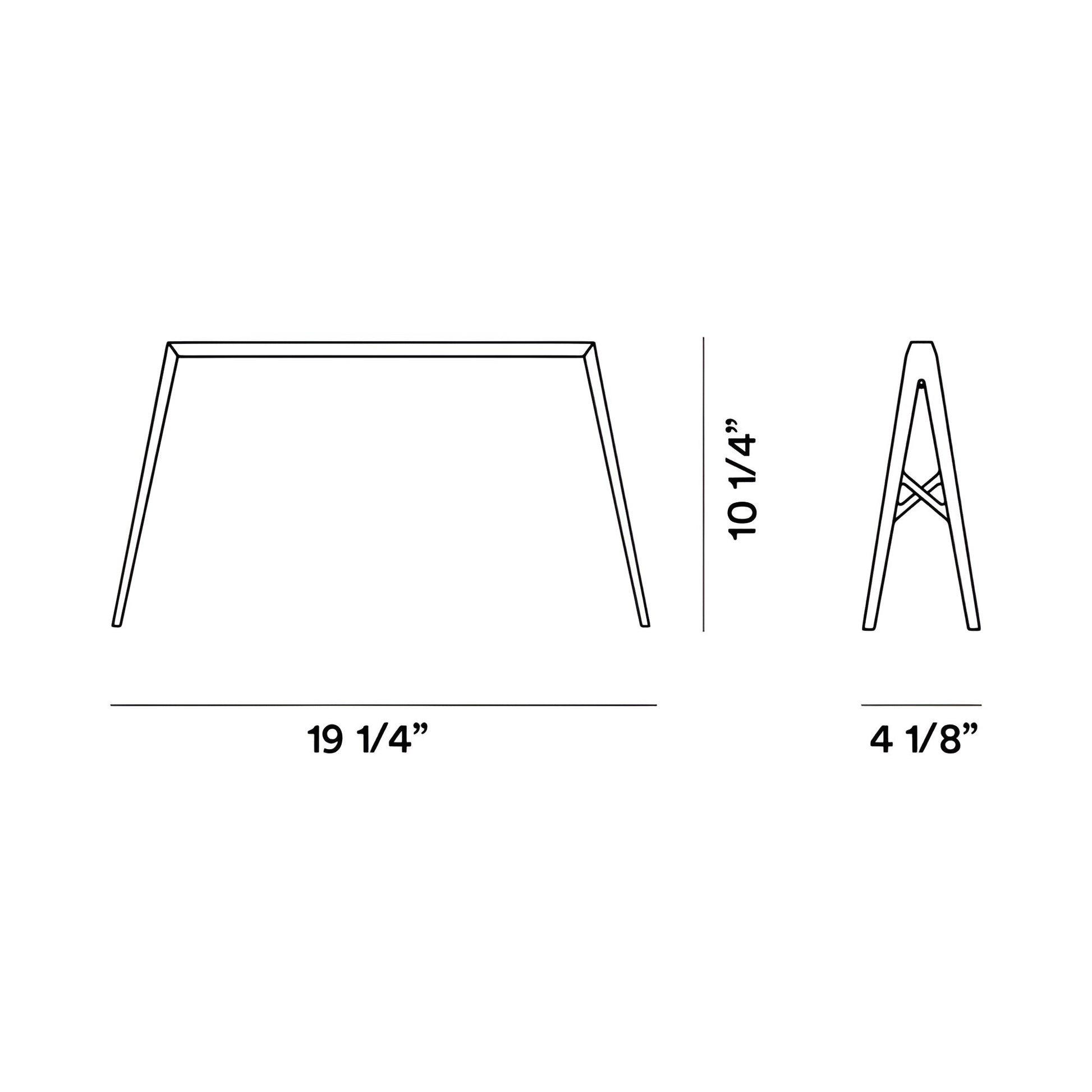 Bridge LED Table Lamp - line drawing.