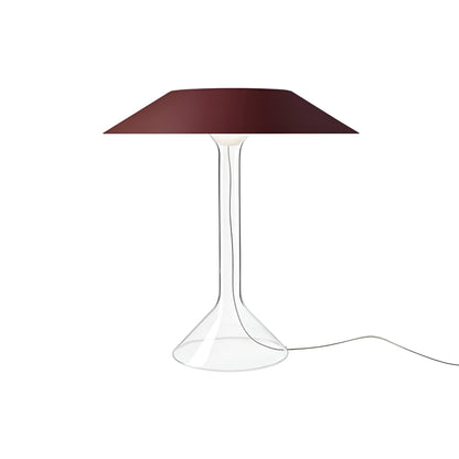 Chapeaux Metallo LED Table Lamp in Red.