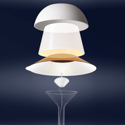 Chapeaux Vetro LED Table Lamp in Detail.