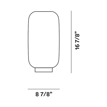 Chouchin 2 Flush Mount Ceiling Light - line drawing.