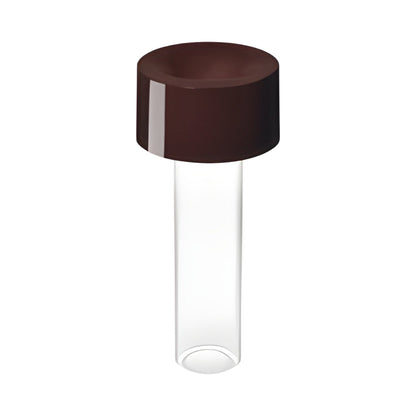 Fleur LED Table Lamp in Burgundy.