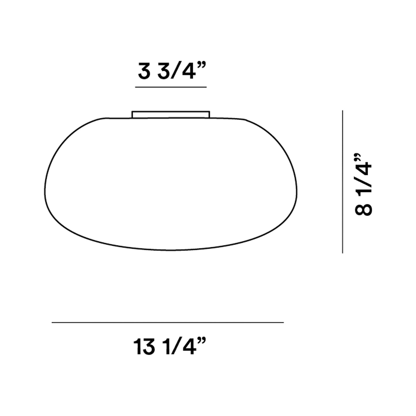 Rituals 2 Ceiling / Wall Light - line drawing.