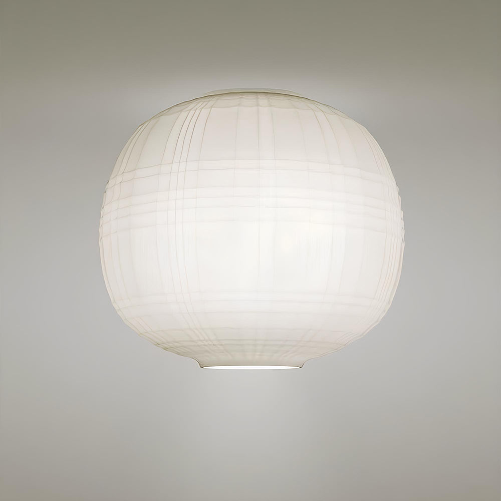 Tartan Flush Mount Ceiling Light in Detail.