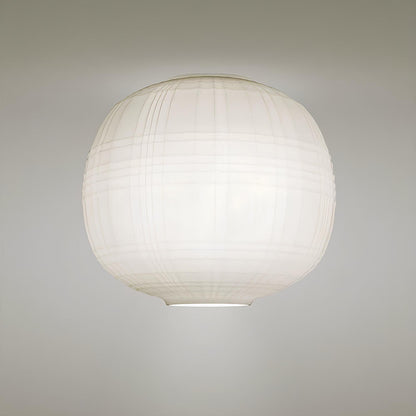 Tartan Flush Mount Ceiling Light in Detail.