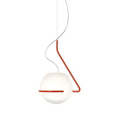 Tonda Pendant Light in Orange (Small).