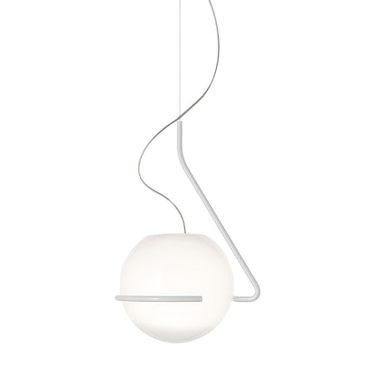 Tonda Pendant Light in White (Medium).