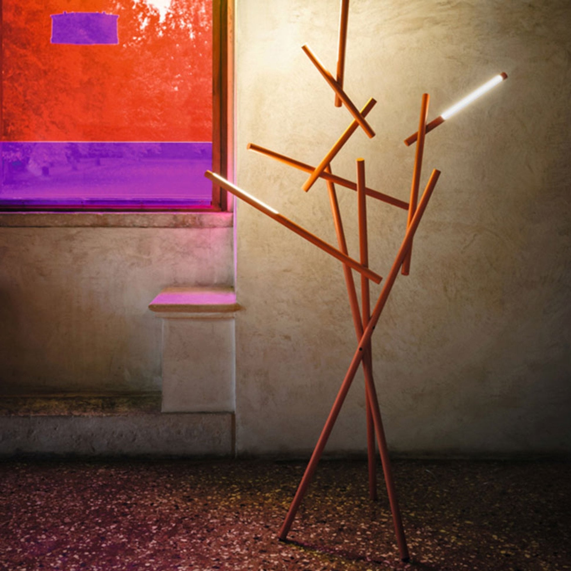 Tuareg LED Floor Lamp in exhibition.
